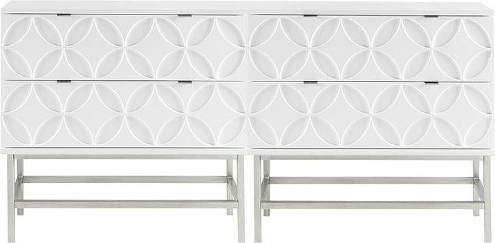 Olliix.com Buffets & Cabinets - Sonata Accent Chest with 2 Drawers White