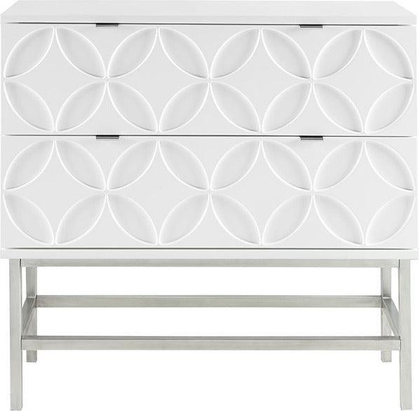 Olliix.com Buffets & Cabinets - Sonata Accent Chest with 2 Drawers White