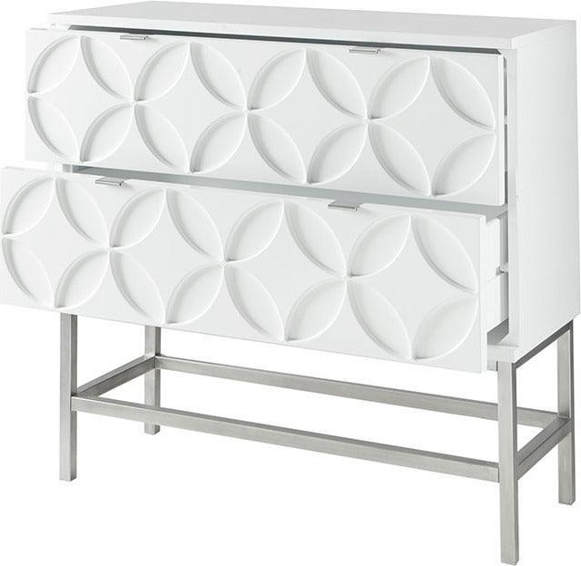 Olliix.com Buffets & Cabinets - Sonata Accent Chest with 2 Drawers White
