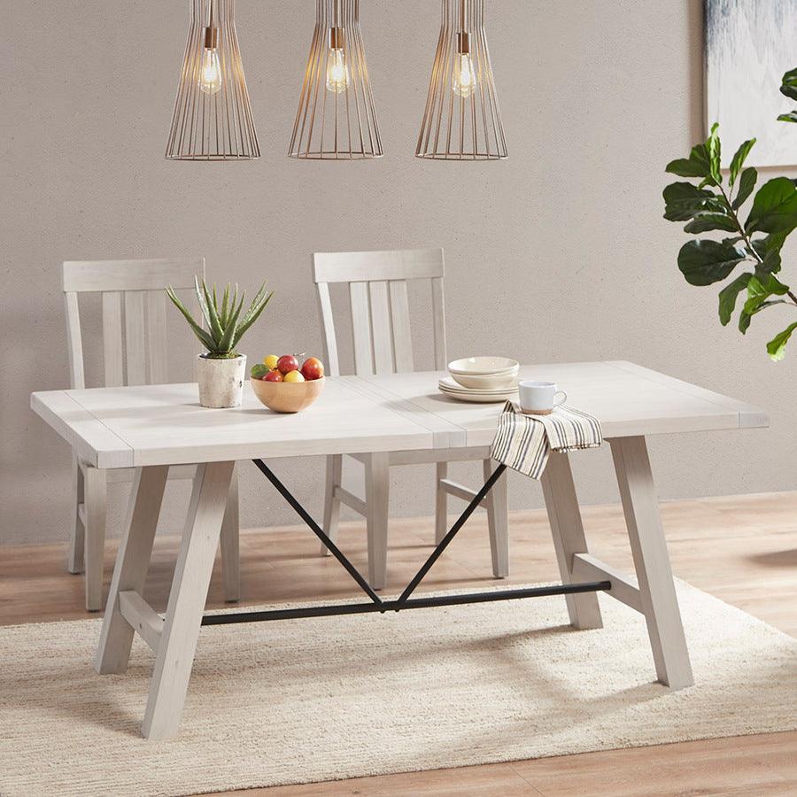 Olliix.com Dining Tables - Sonoma Industrial Dining Table 72"W x 36"D x 30"H Reclaimed White