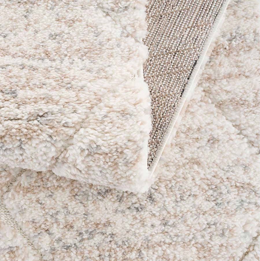 Olliix.com Indoor Rugs - Sophia Transitional Talas Shag Area Rug 8x10' Cream