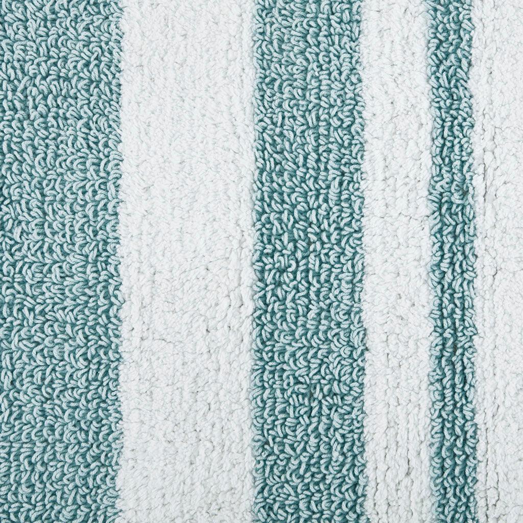 Olliix.com Bath Rugs - Spa 24" Cotton Bath Rug Aqua