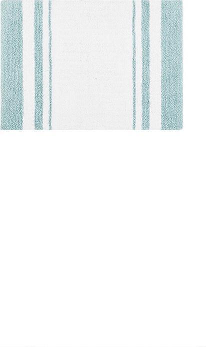 Olliix.com Bath Rugs - Spa 24" Cotton Bath Rug Aqua