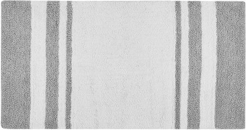 Olliix.com Bath Rugs - Spa 24" Cotton Bath Rug Grey