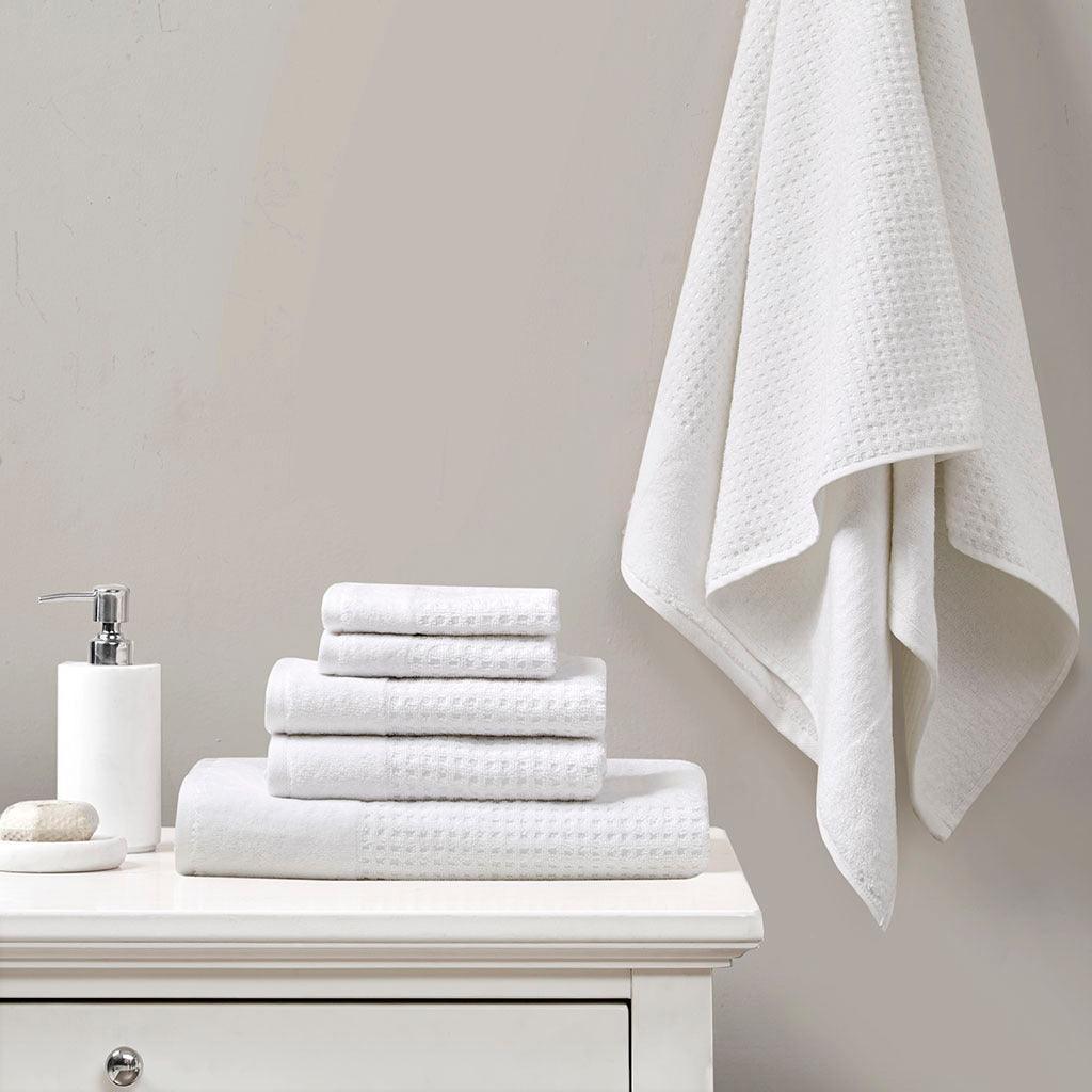 Olliix.com Bath Towels - Spa Waffle Bath Towel White