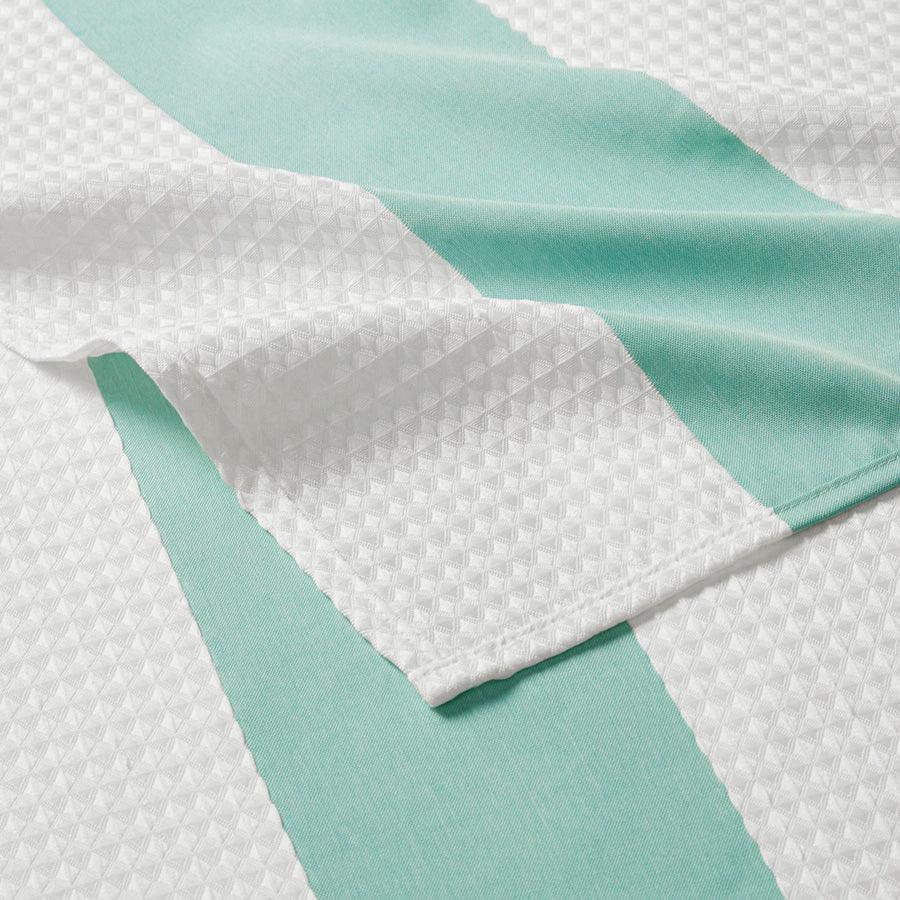 Olliix.com Shower Curtains - Spa Waffle Shower Curtain with 3M Treatment Aqua-MP70-1485