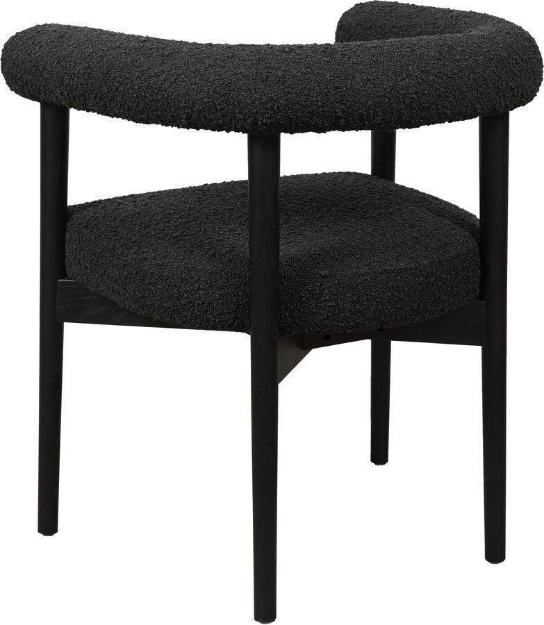 Tov Furniture Dining Chairs - Spara Black Boucle Dining Chair