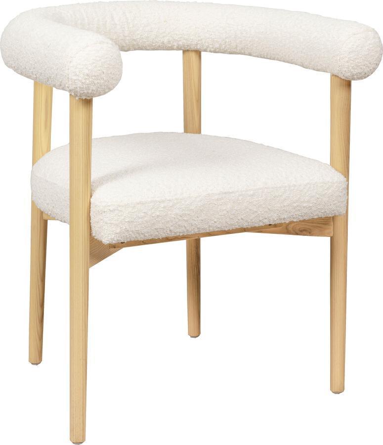 Tov Furniture Dining Chairs - Spara Cream Boucle Dining Chair
