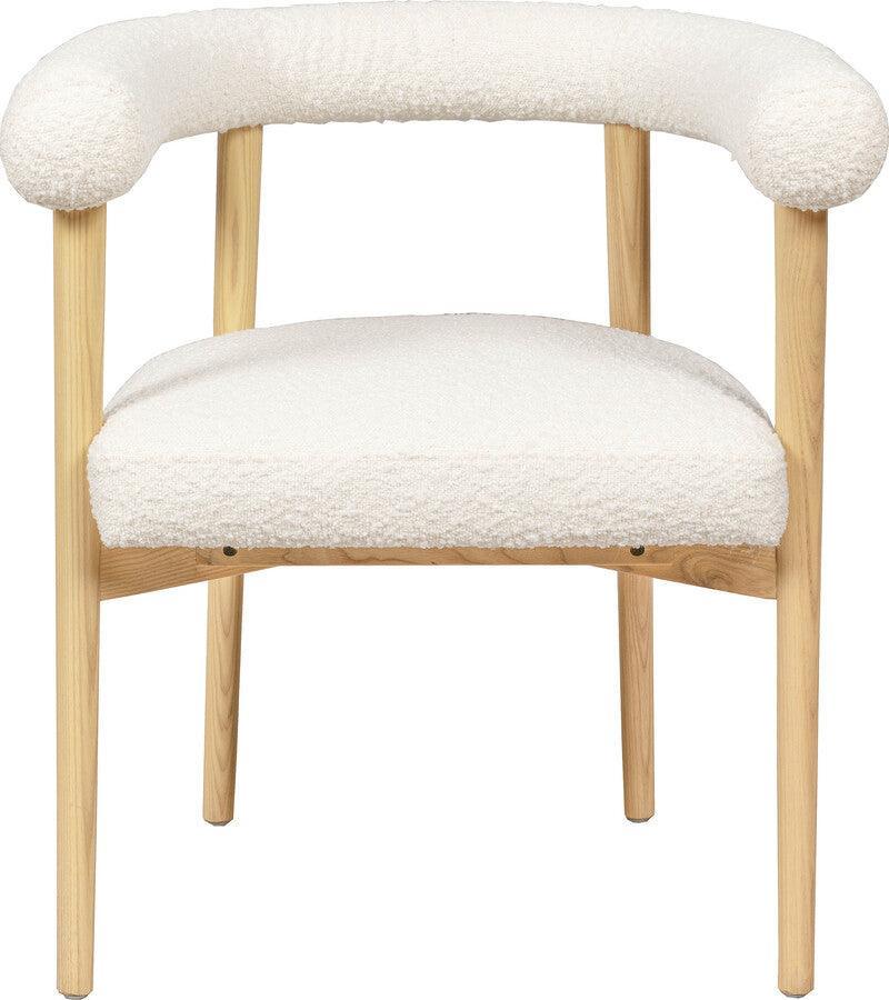 Tov Furniture Dining Chairs - Spara Cream Boucle Dining Chair