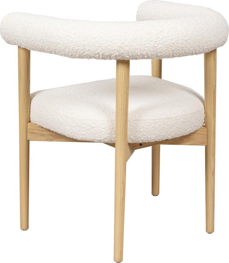Tov Furniture Dining Chairs - Spara Cream Boucle Dining Chair