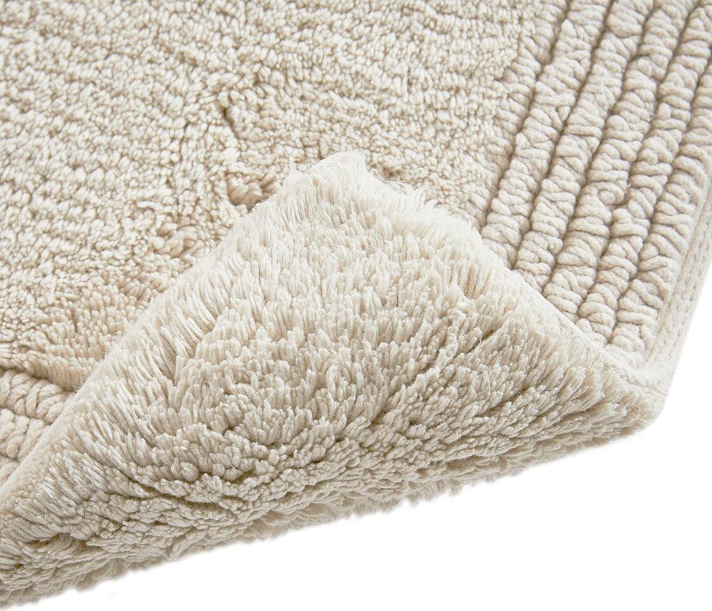 Olliix.com Bath Rugs - Splendor Modern 1 Cotton Tufted 3000 GSM Reversible Bath Rug 20x20" Gray