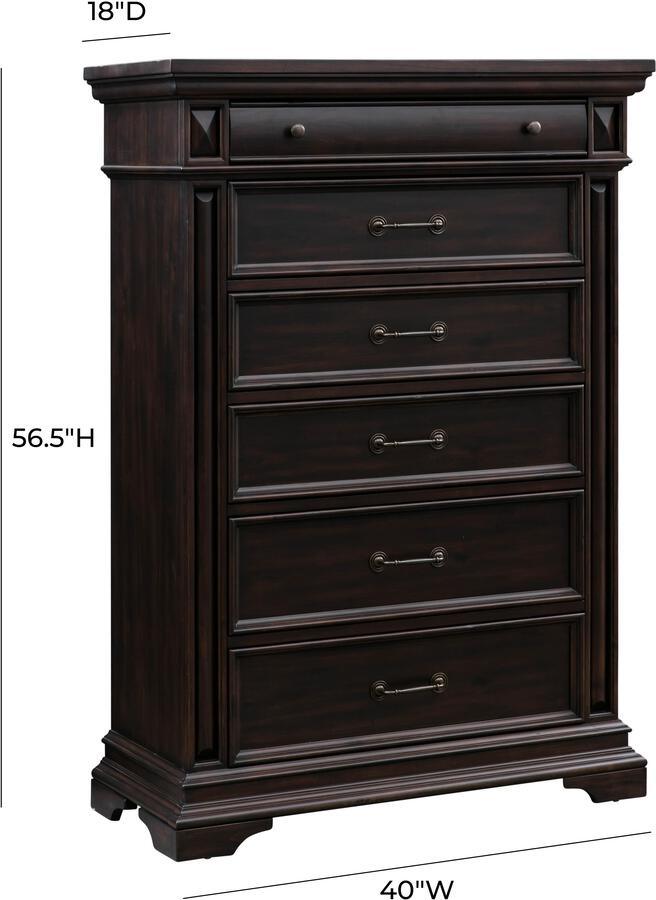 Tov Furniture Chest of Drawers - Stamford Brown Chest