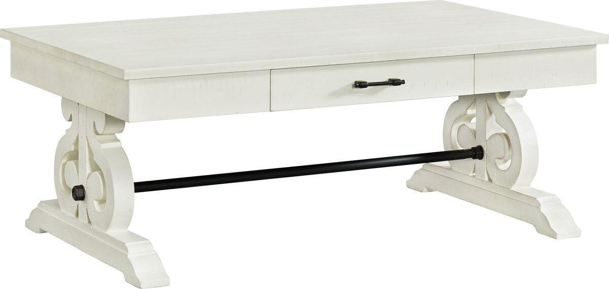 Elements Living Room Sets - Stanford 2 Piece Occasional Set-Coffee & End Table in White