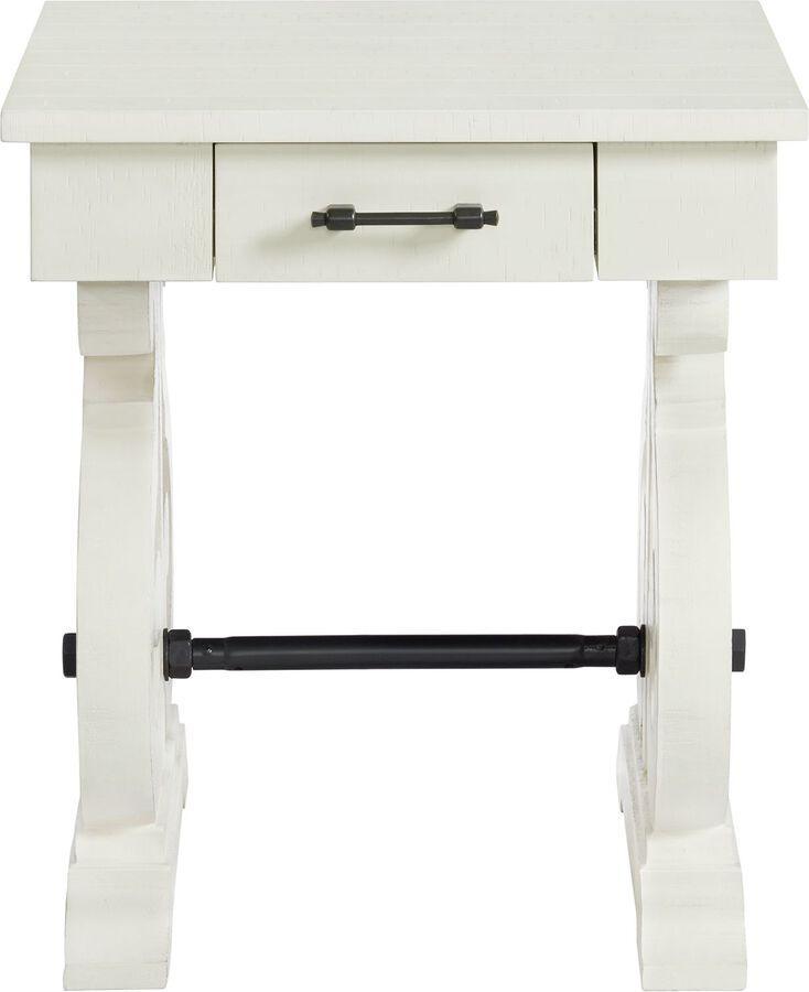 Elements Side & End Tables - Stanford Chair Side Table in White
