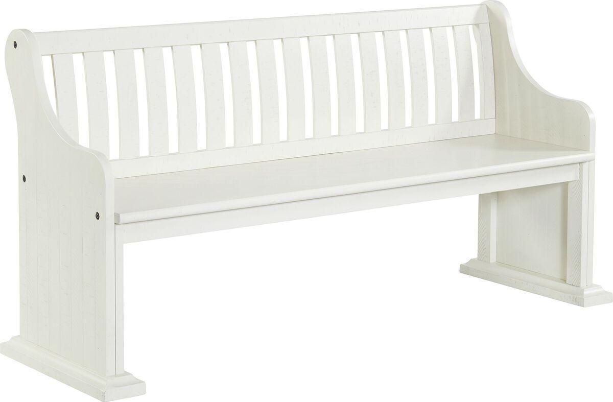 Elements Benches - Stanford Pew Bench in White