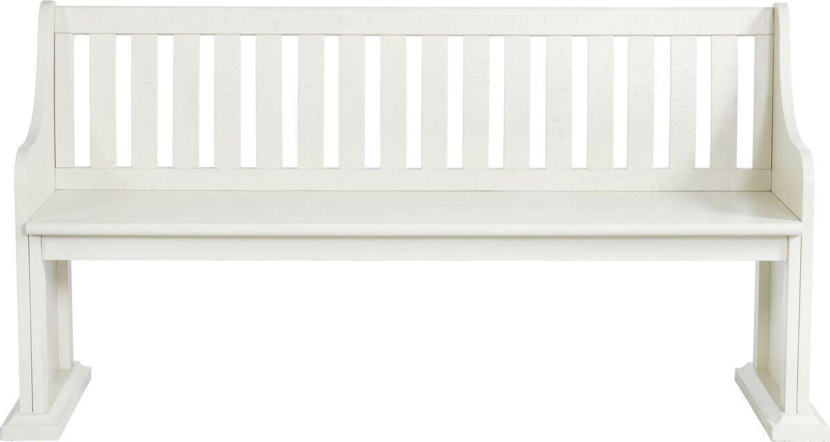 Elements Benches - Stanford Pew Bench in White