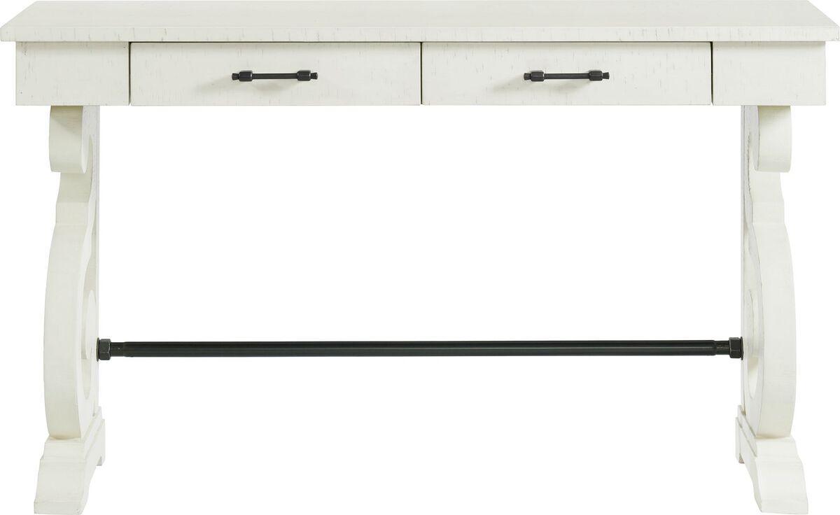 Elements Consoles - Stanford Rectangle 2-Drawer Console Table in White