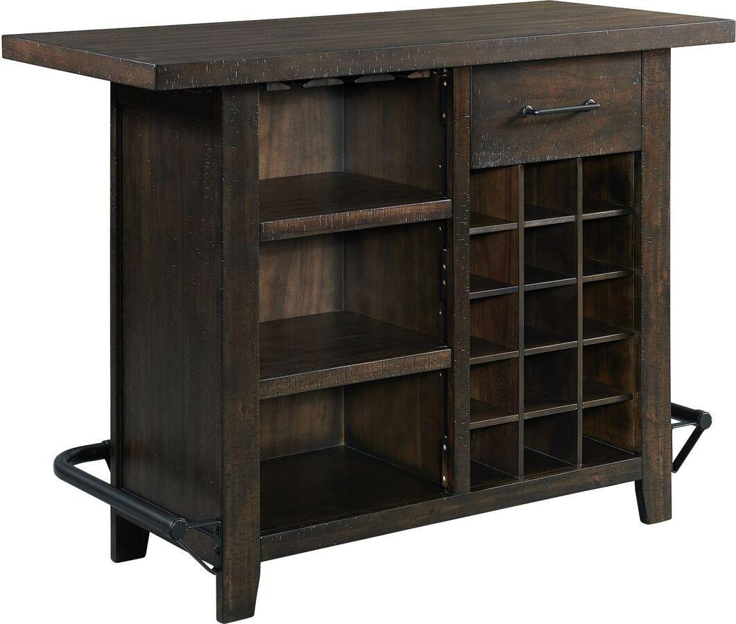 Elements Kitchen Storage & Organization - Stanford Storage Bar Smokey Walnut