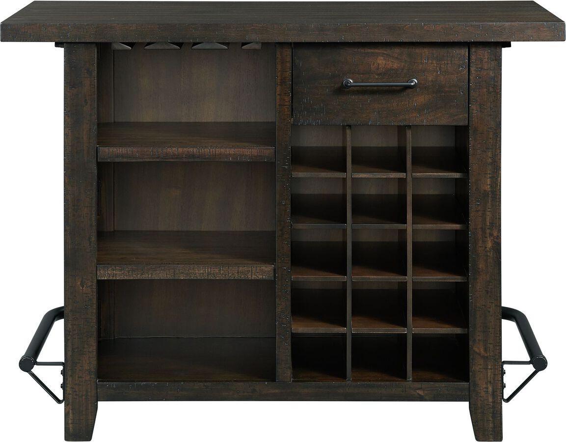 Elements Kitchen Storage & Organization - Stanford Storage Bar Smokey Walnut