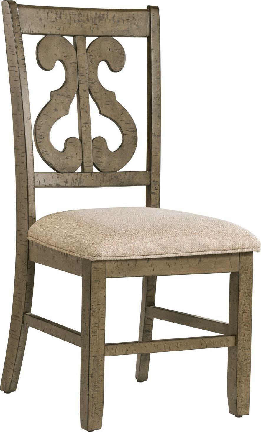 Elements Dining Chairs - Stanford Wooden Swirl Back Side Chair Set (Set of 2)