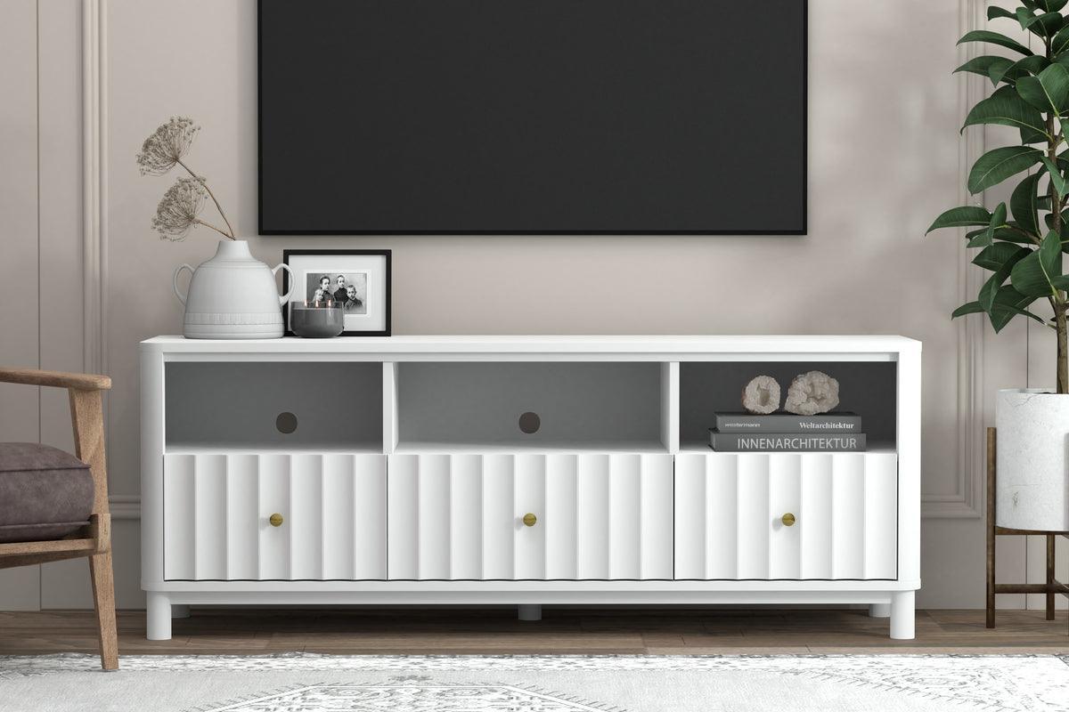 Alpine Furniture TV & Media Units - Stapleton TV Console, White