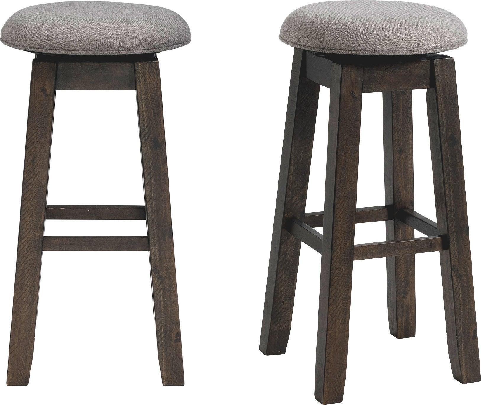 Elements Barstools - Steele 30" Swivel Backless Bar Stool Set (Set of 2)