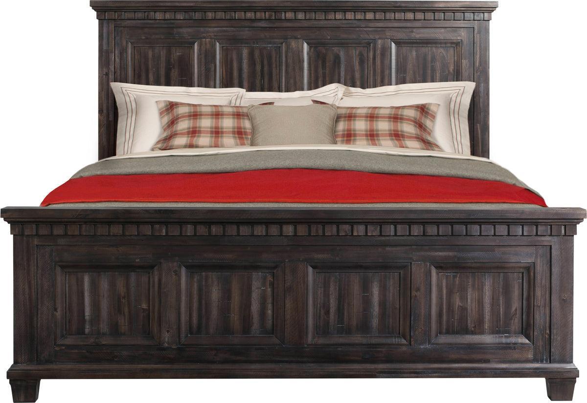 Elements Bedroom Sets - Steele King Panel 3PC Bedroom Set Smokey Walnut