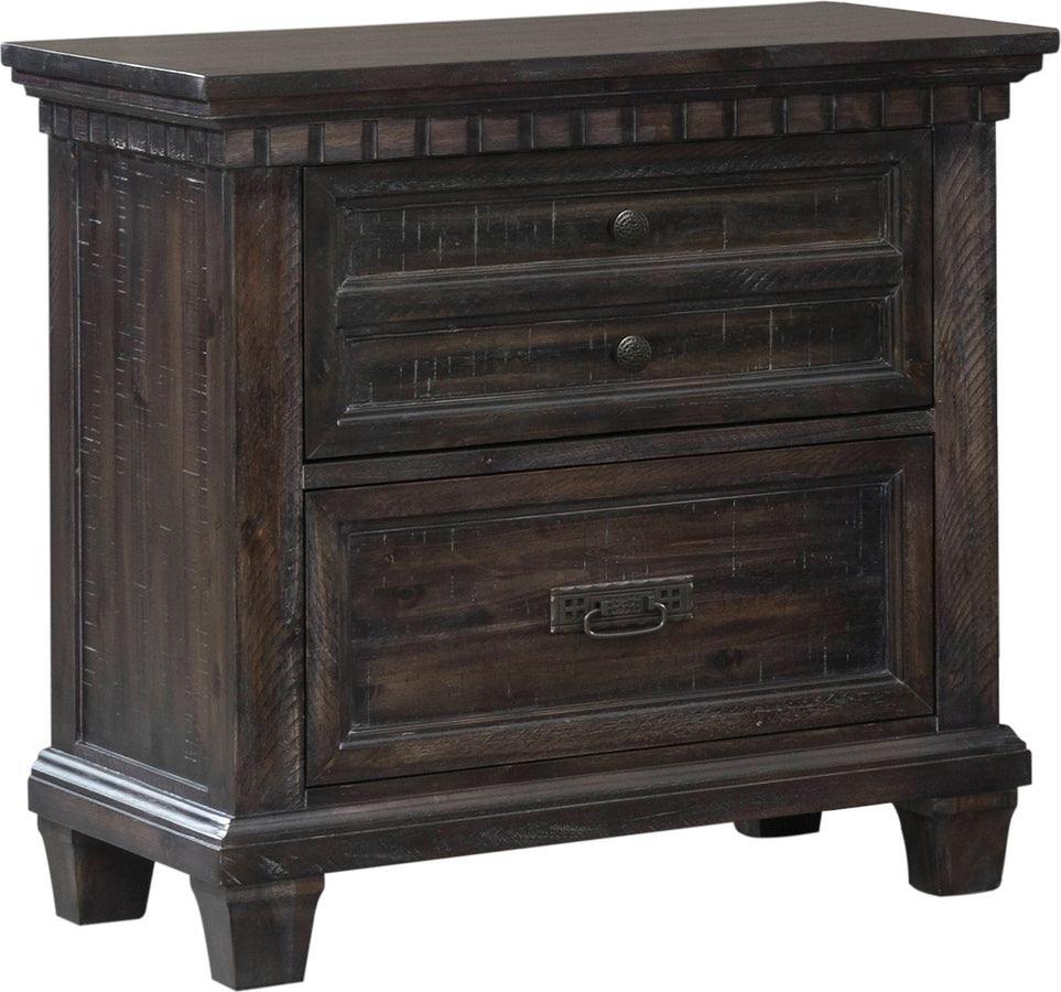 Elements Bedroom Sets - Steele Queen Panel 5PC Bedroom Set Smokey Walnut