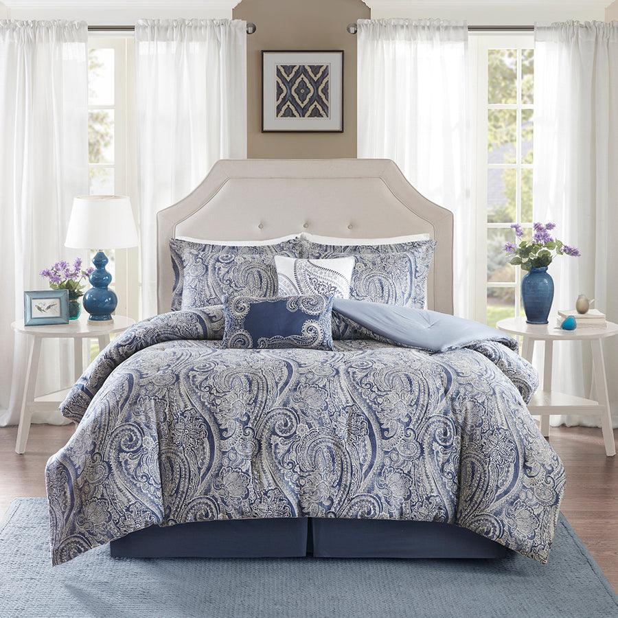 Olliix.com Comforters & Blankets - Stella Casual 6 Piece Comforter Set Multi Cal King