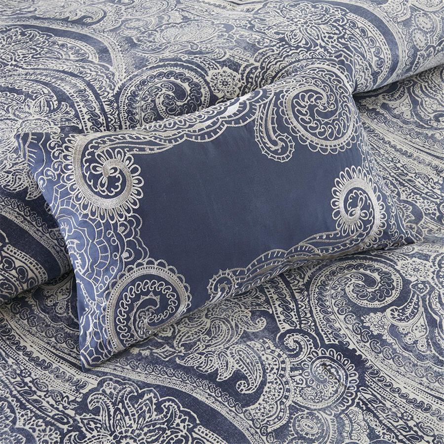 Olliix.com Comforters & Blankets - Stella Casual 6 Piece Comforter Set Multicolor Full
