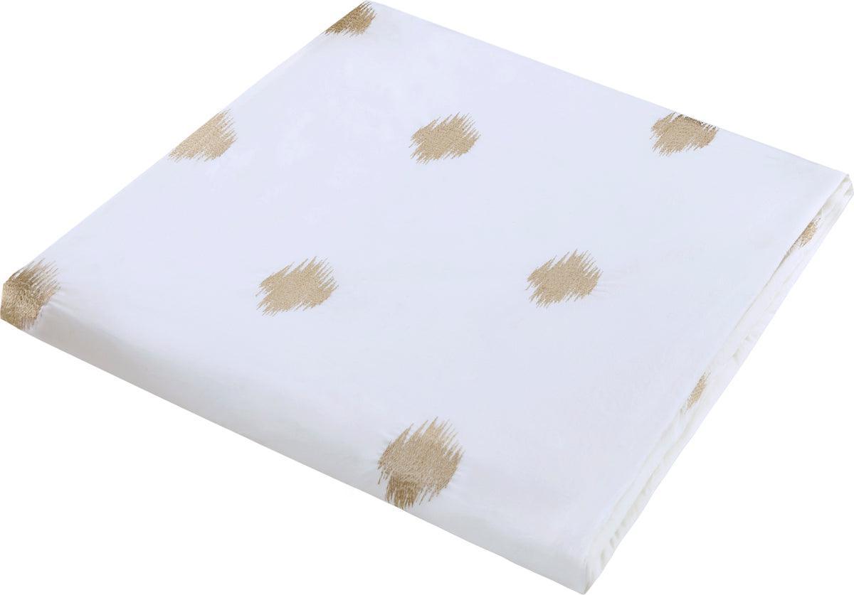 Olliix.com Duvet & Duvet Sets - Stella Full/Queen Dot 3 Piece Cotton Percale Duvet Cover Mini Set Copper