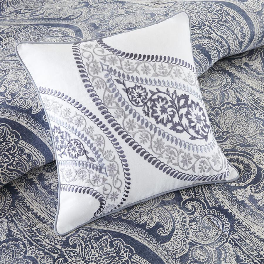 Olliix.com Comforters & Blankets - Stella King 6 Piece Comforter Set Coastal Multicolor