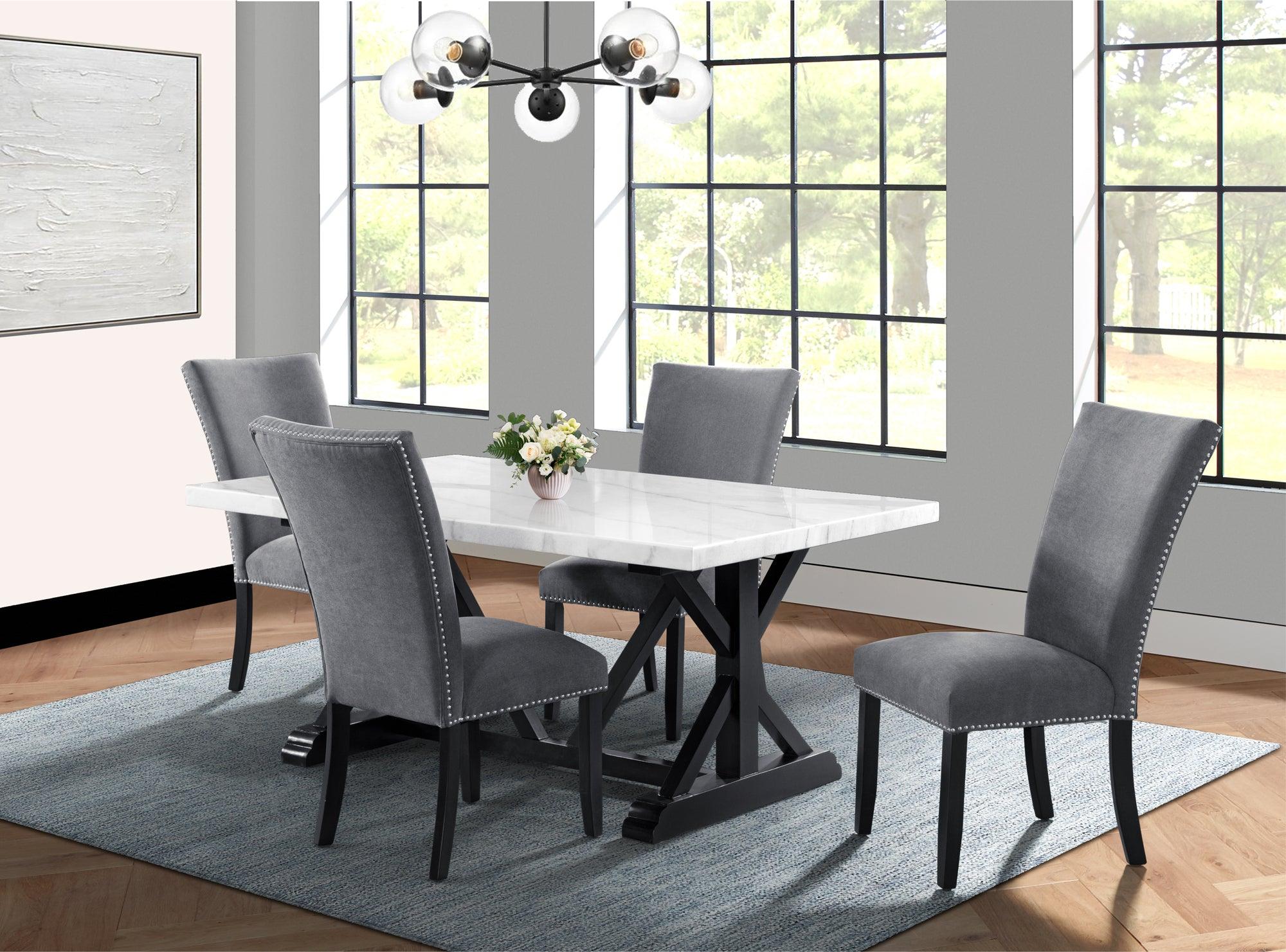 Elements Dining Sets - Stratton 5PC Standard Height Dining Set-Table & Four Chairs