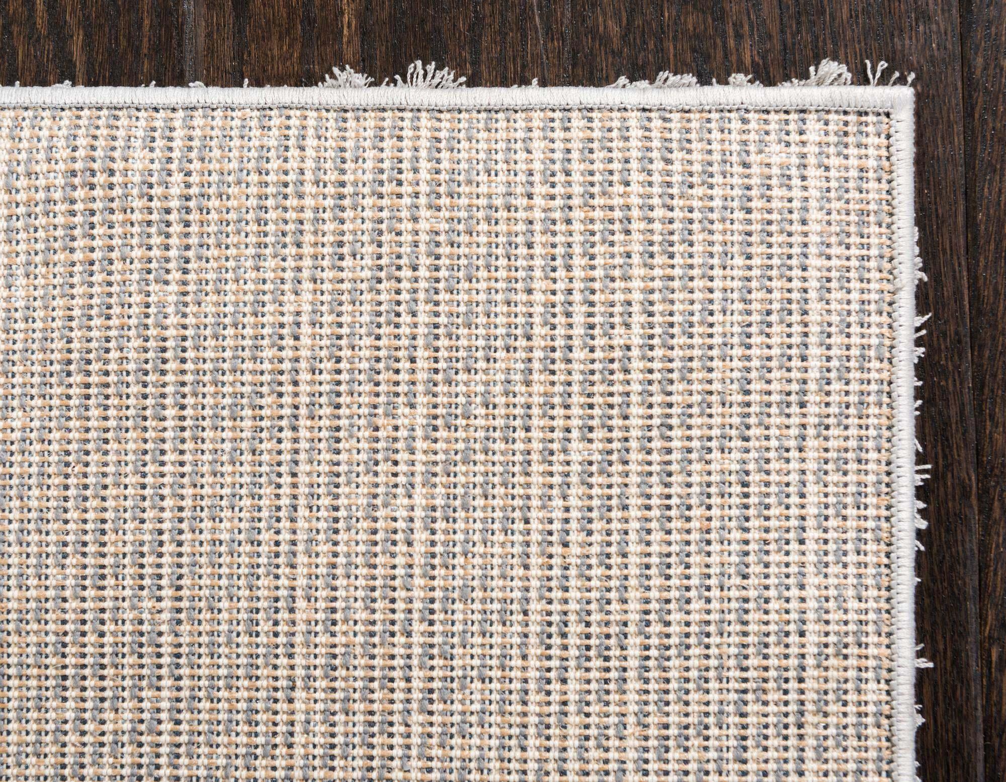 Unique Loom Indoor Rugs - Studio Solid Shag Solid Rectangular 8x10 Rug Light Gray
