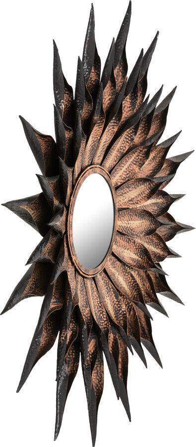 Tov Furniture Mirrors - Sunflower Antique Wall Mirror Antique Gold