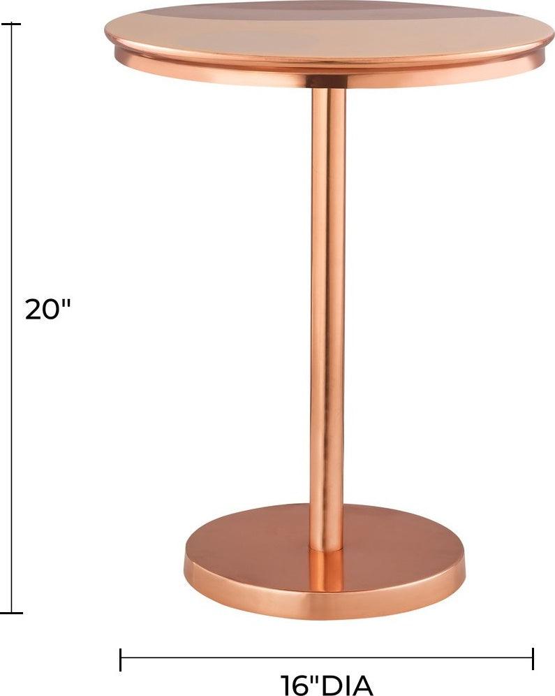 Tov Furniture Side & End Tables - Sunset Handpainted Side Table Copper