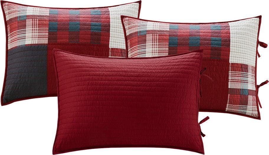 Olliix.com Comforters & Blankets - Sunset Lodge/Cabin 5 Piece Day Bed Cover Set Daybed Red