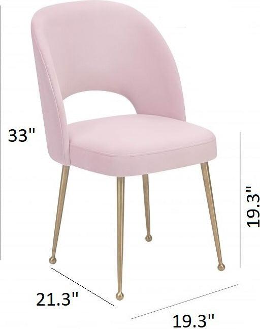 Tov Furniture Dining Chairs - Swell Dining Chair Blush