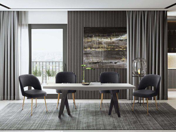 Tov Furniture Dining Chairs - Swell Dining Chair Dark Gray