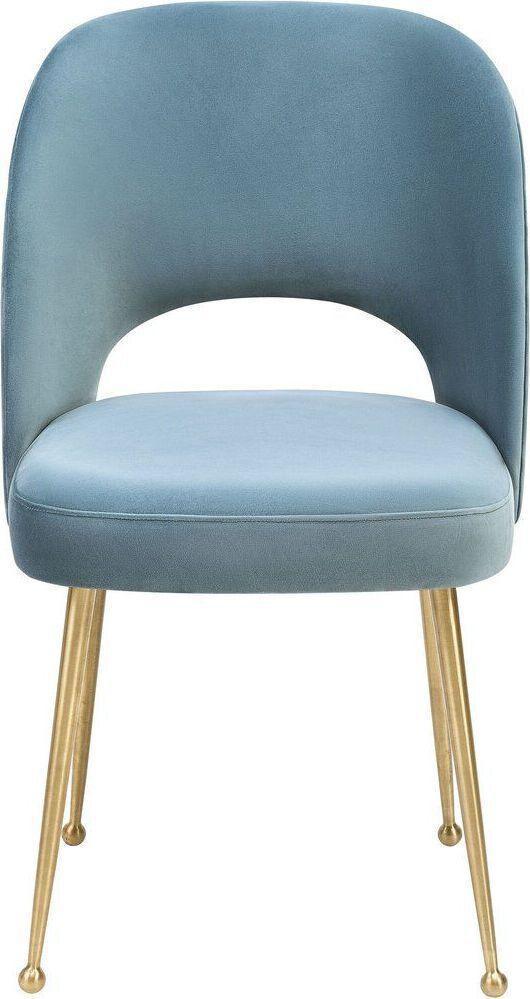 Tov Furniture Dining Chairs - Swell Velvet Chair Sea Blue