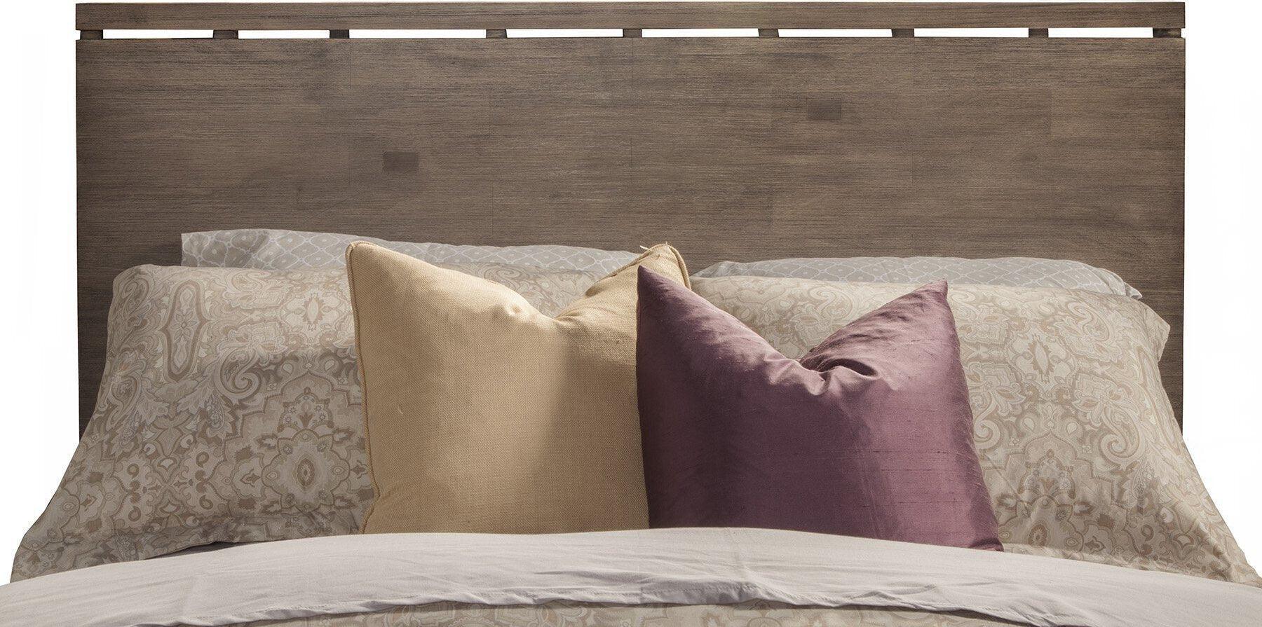 Alpine Furniture Beds - Sydney California King Panel Bed Weathered Gray