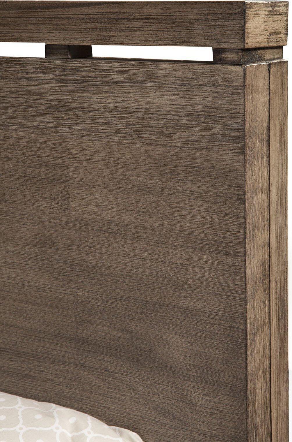 Alpine Furniture Beds - Sydney California King Panel Bed Weathered Gray