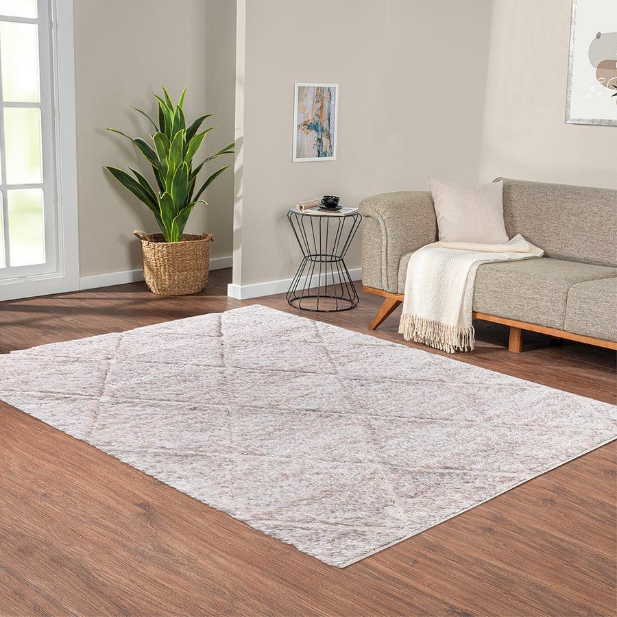 Olliix.com Indoor Rugs - Talas Trellis Area Rug in Cream Cream MP35-8040