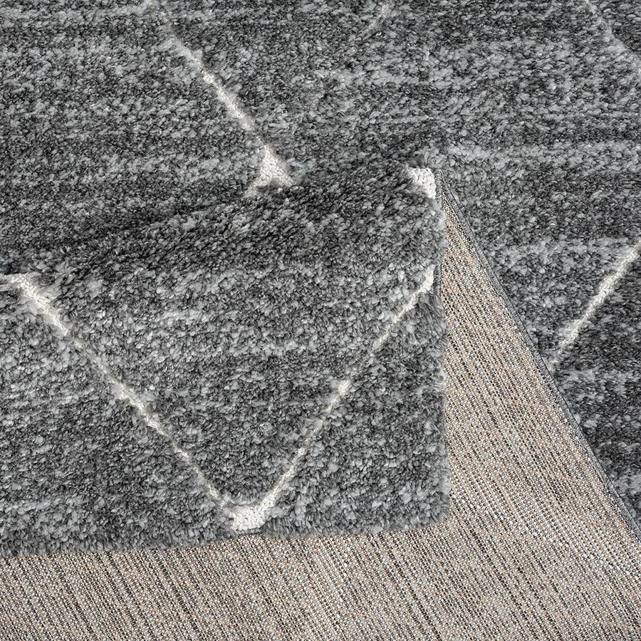 Olliix.com Indoor Rugs - Talas Trellis Area Rug in Grey and Cream Grey|Cream MP35-8037