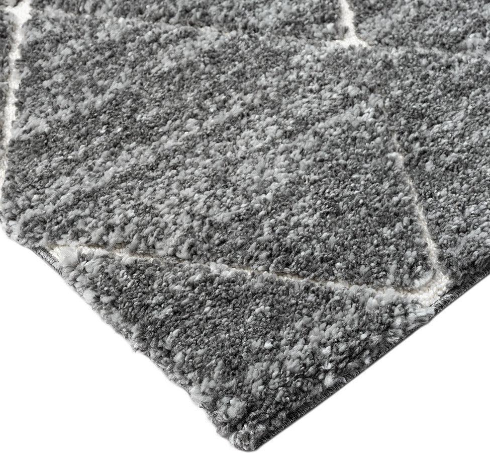 Olliix.com Indoor Rugs - Talas Trellis Area Rug in Grey and Cream Grey|Cream MP35-8037