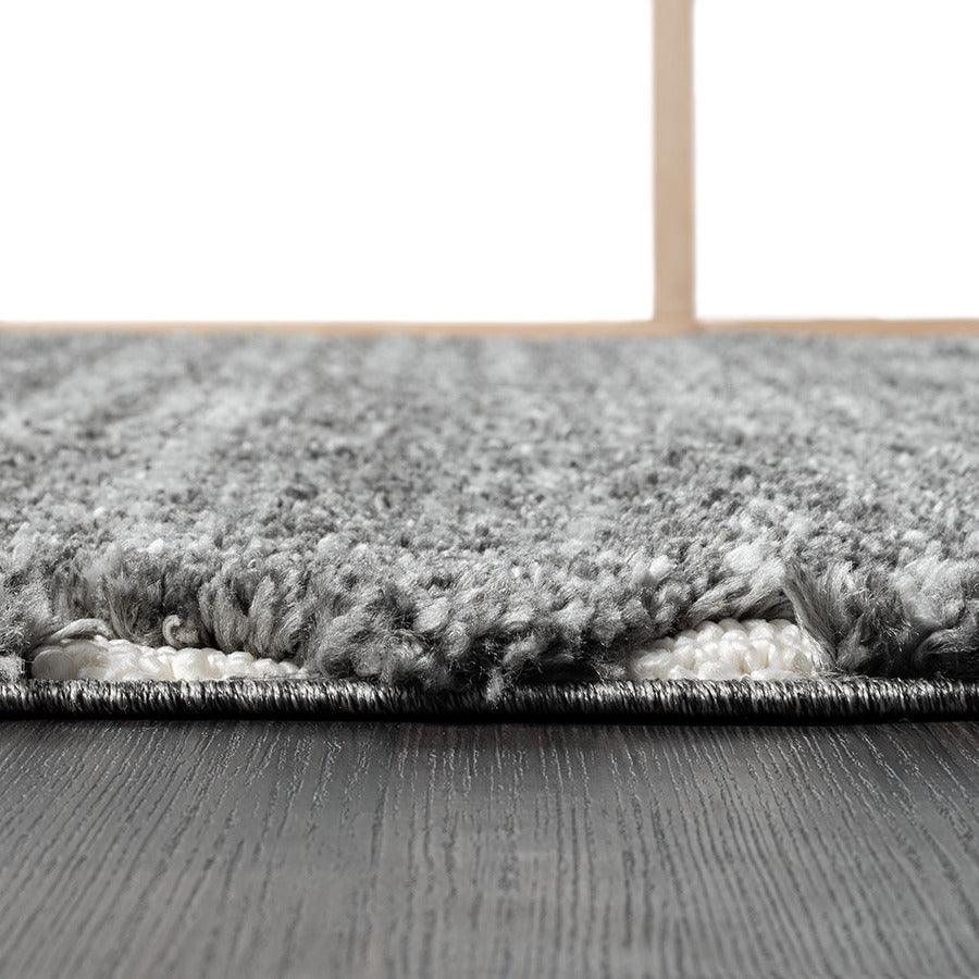 Olliix.com Indoor Rugs - Talas Trellis Area Rug in Grey and Cream Grey|Cream MP35-8037