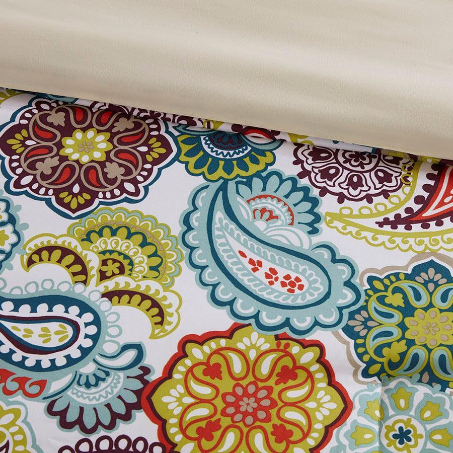 Olliix.com Comforters & Blankets - Tamil King/California King Comforter Set Multicolor