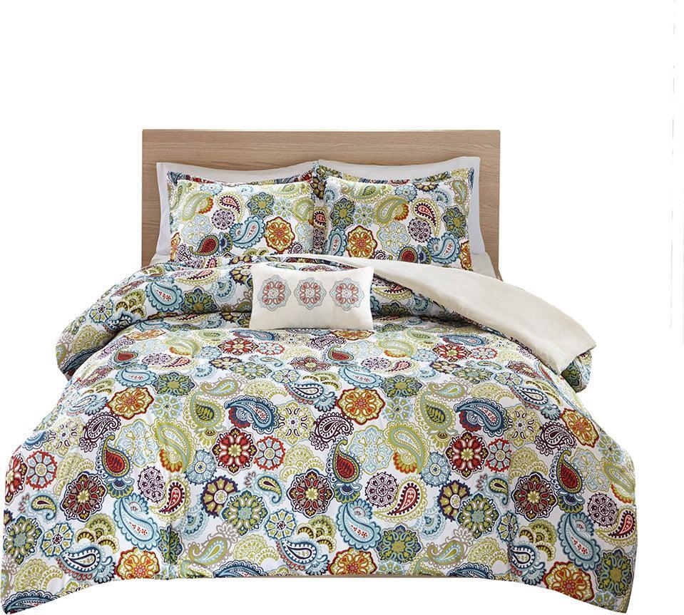 Olliix.com Comforters & Blankets - Tamil Traditional Comforter Set Multi Full/Queen