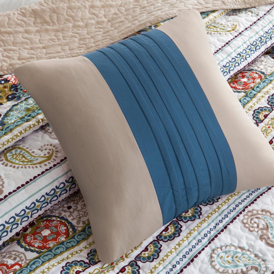Olliix.com Comforters & Blankets - Tamira Full/Queen Reversible Coverlet Set Multicolor