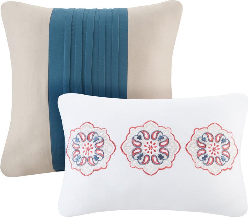 Olliix.com Comforters & Blankets - Tamira Full/Queen Reversible Coverlet Set Multicolor